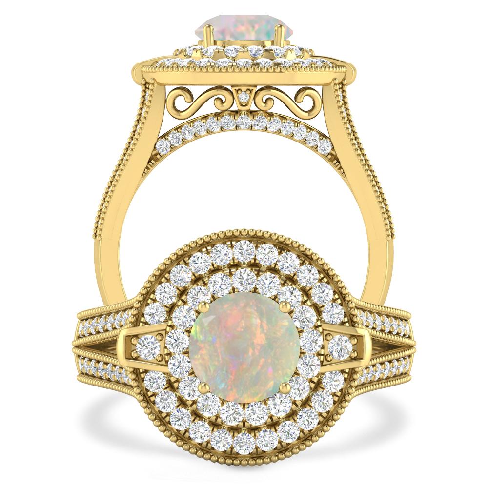 Yellow Gold - Opal