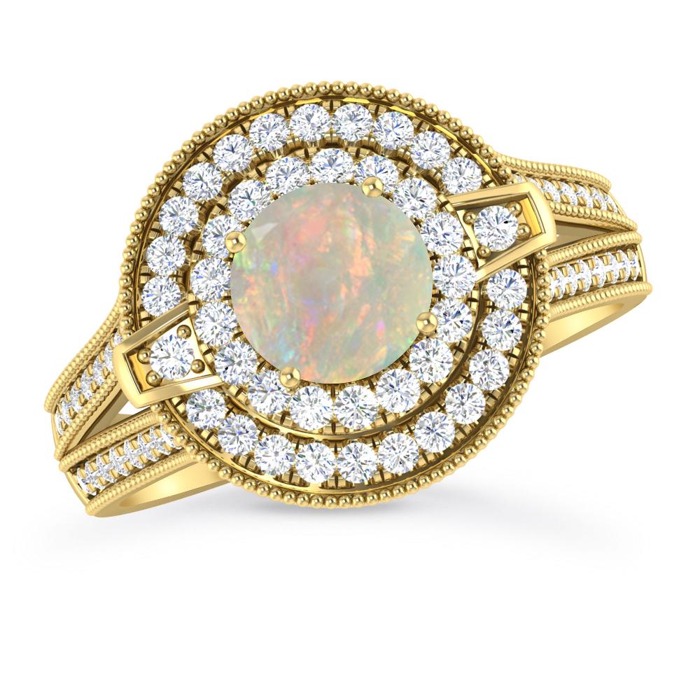 Yellow Gold - Opal