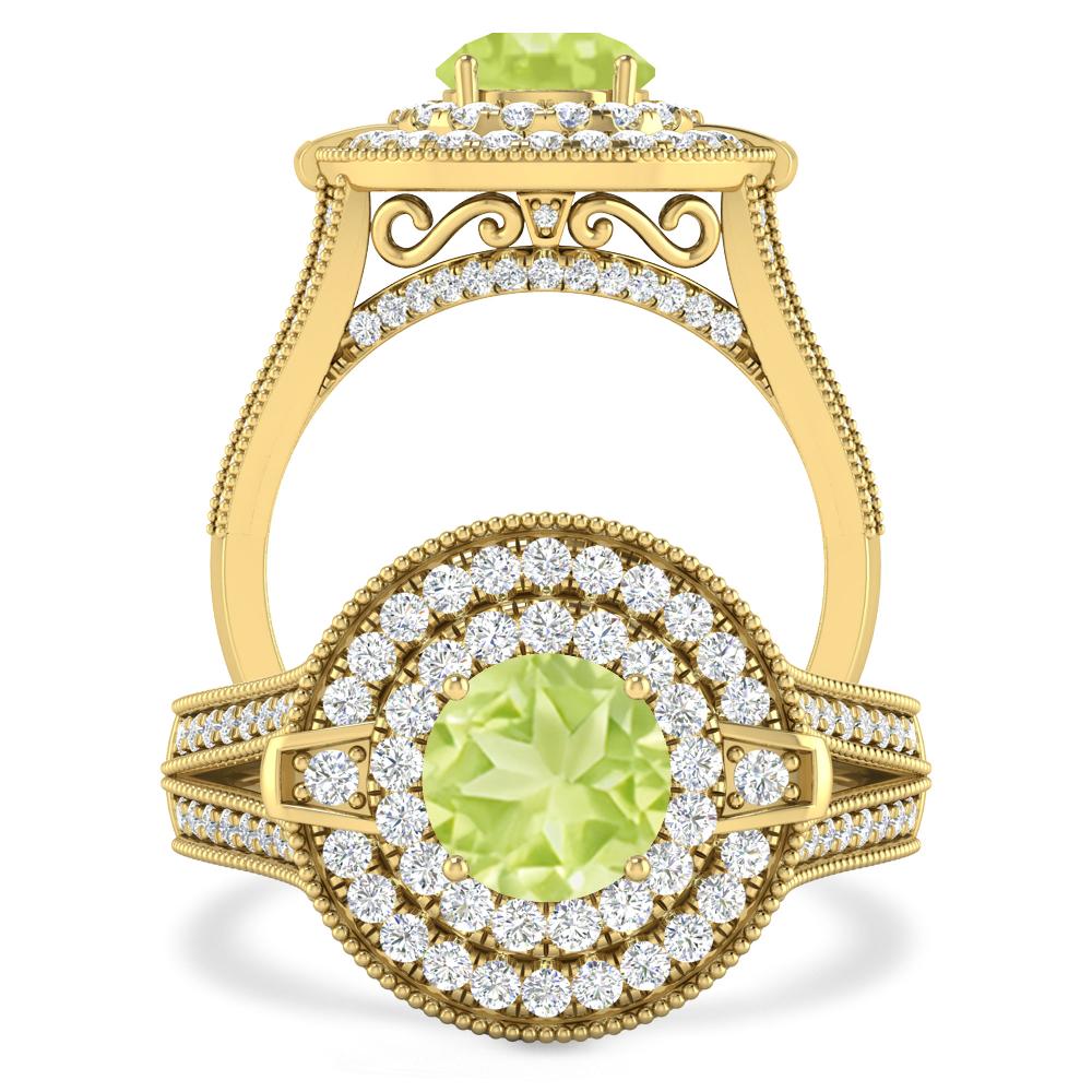 Yellow Gold - Peridot