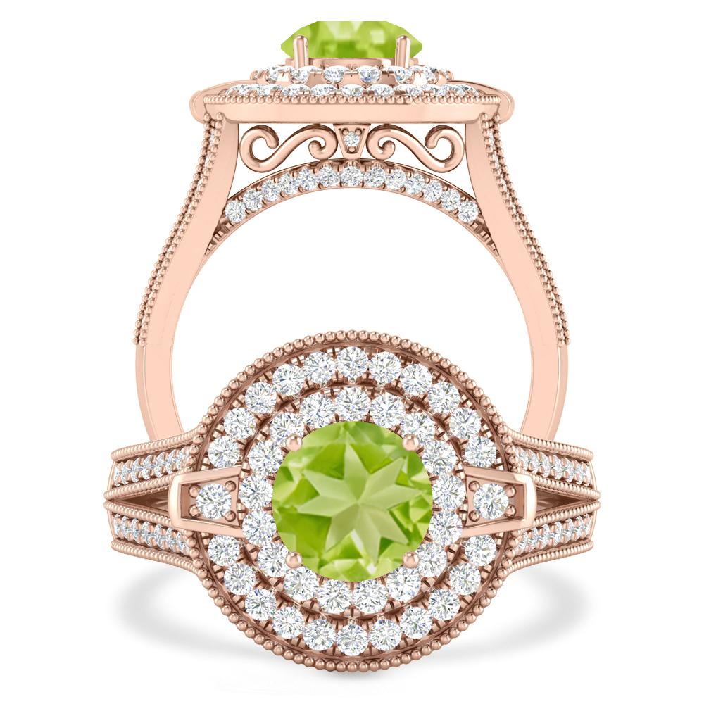 Rose Gold - Peridot