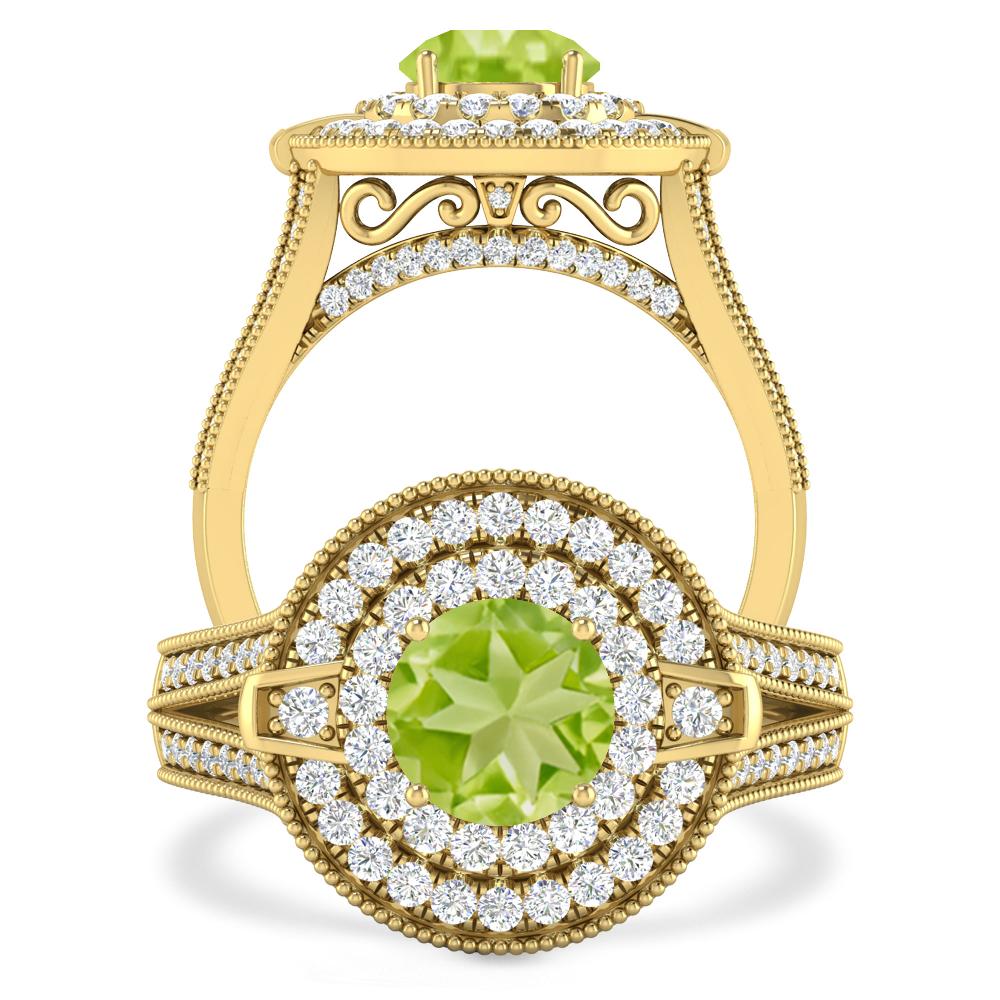 Yellow Gold - Peridot