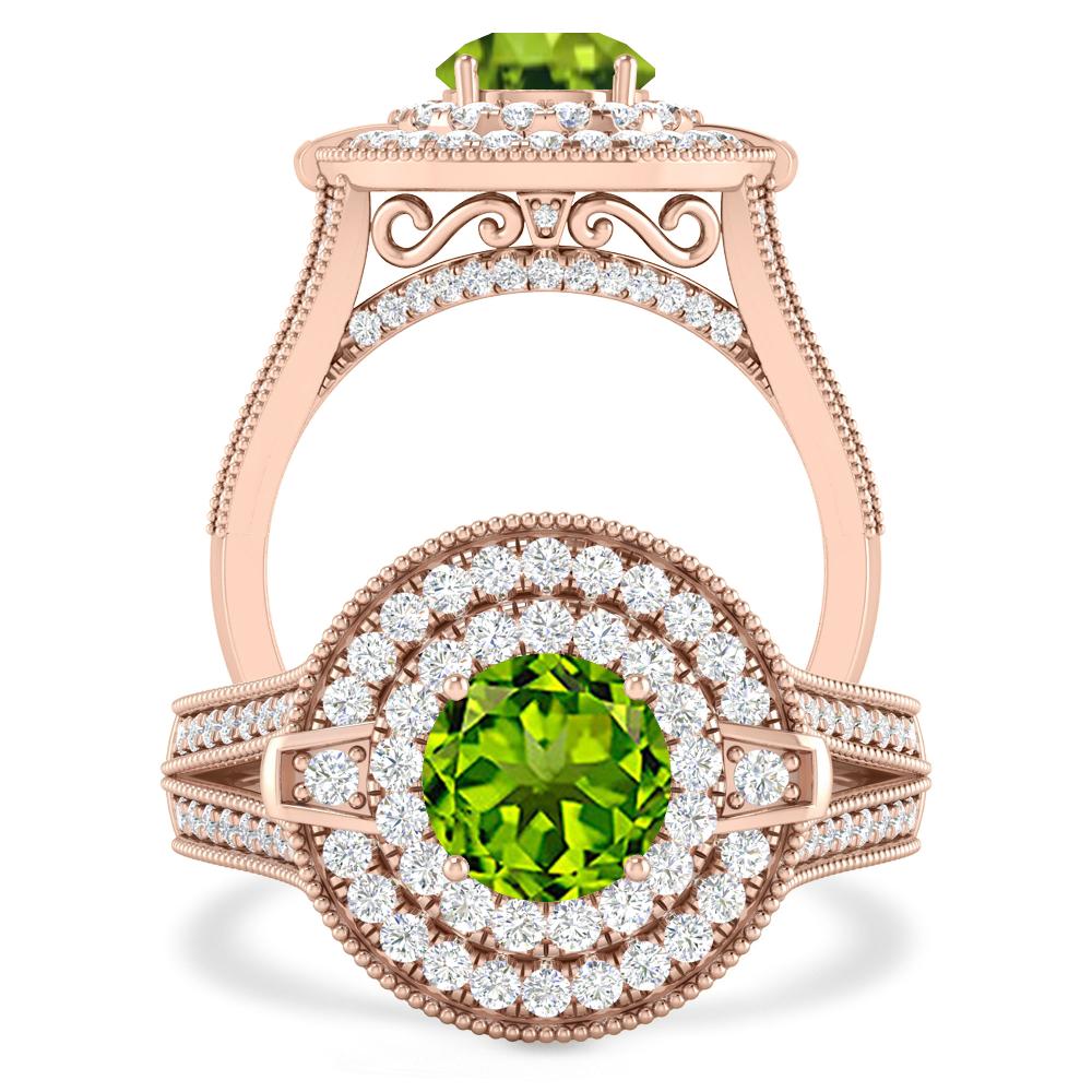 Rose Gold - Peridot