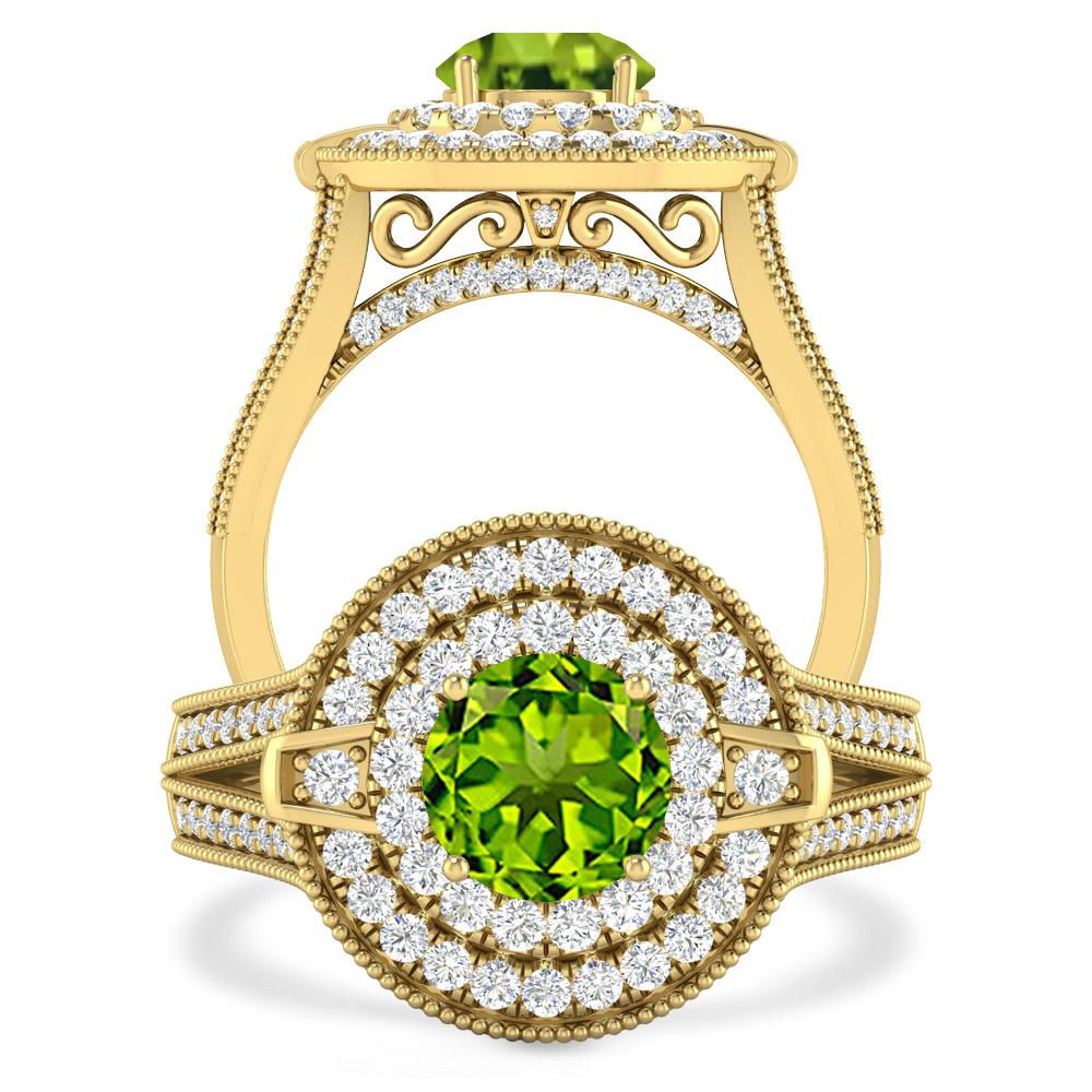 Yellow Gold - Peridot