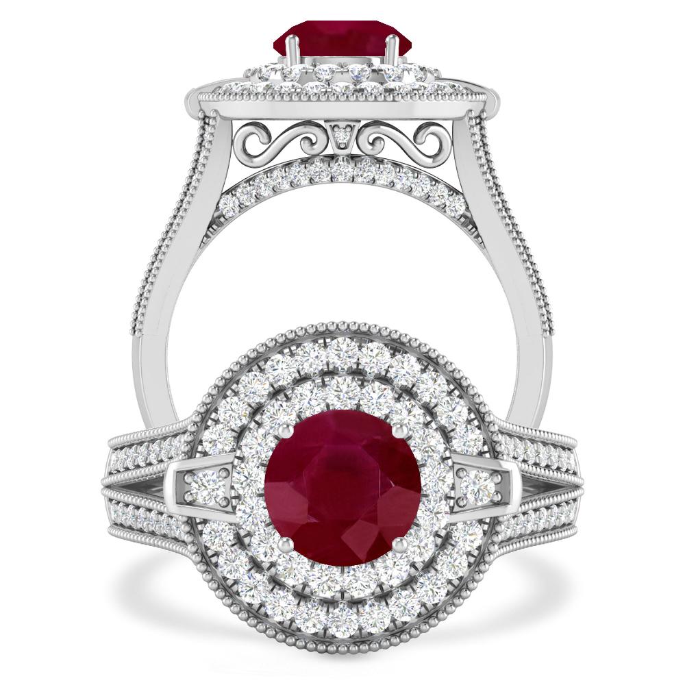 White Gold - Ruby