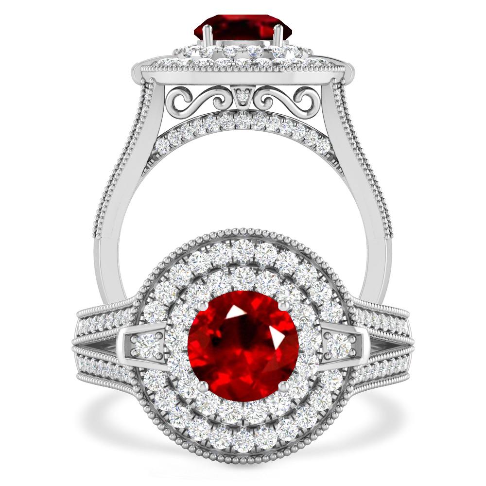 White Gold - Ruby