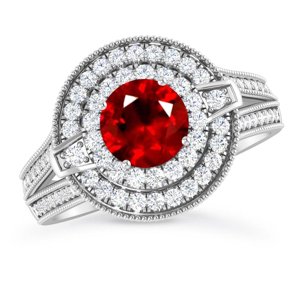 White Gold - Ruby