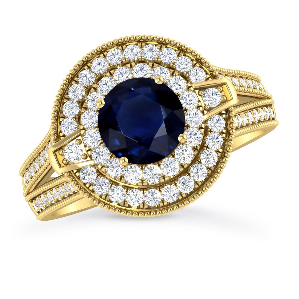 Yellow Gold - Sapphire