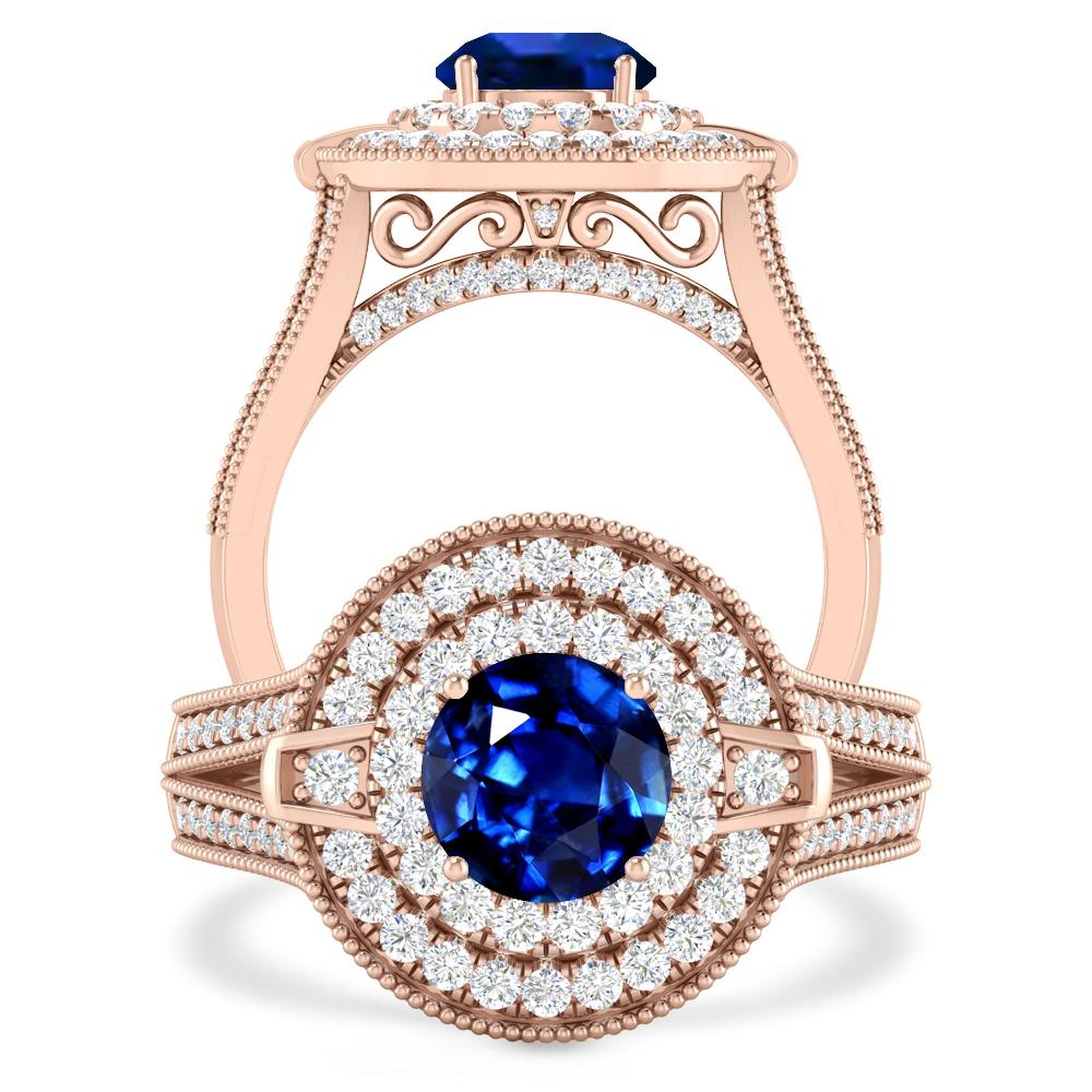 Rose Gold - Sapphire