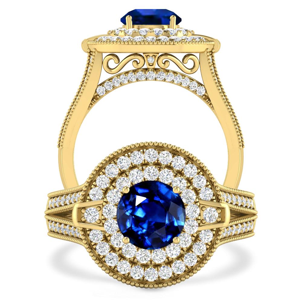 Yellow Gold - Sapphire