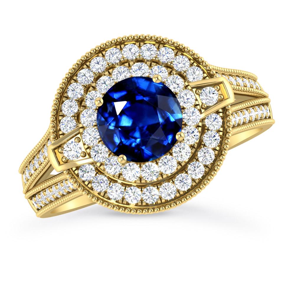 Yellow Gold - Sapphire