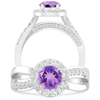 White Gold - Amethyst