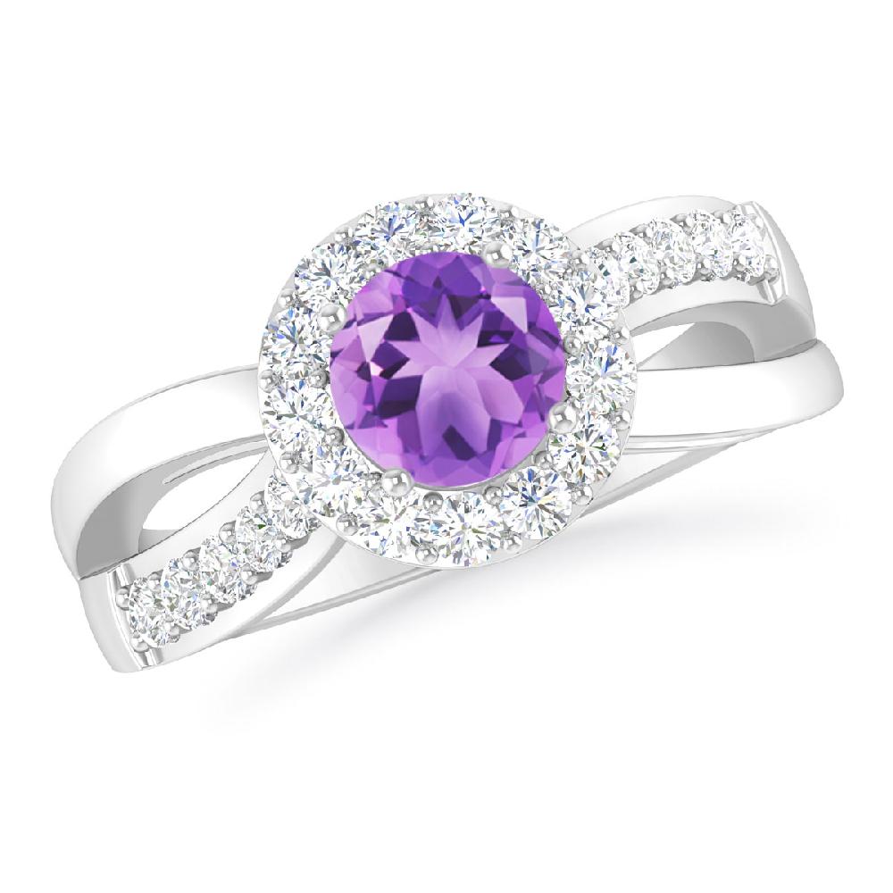 White Gold - Amethyst