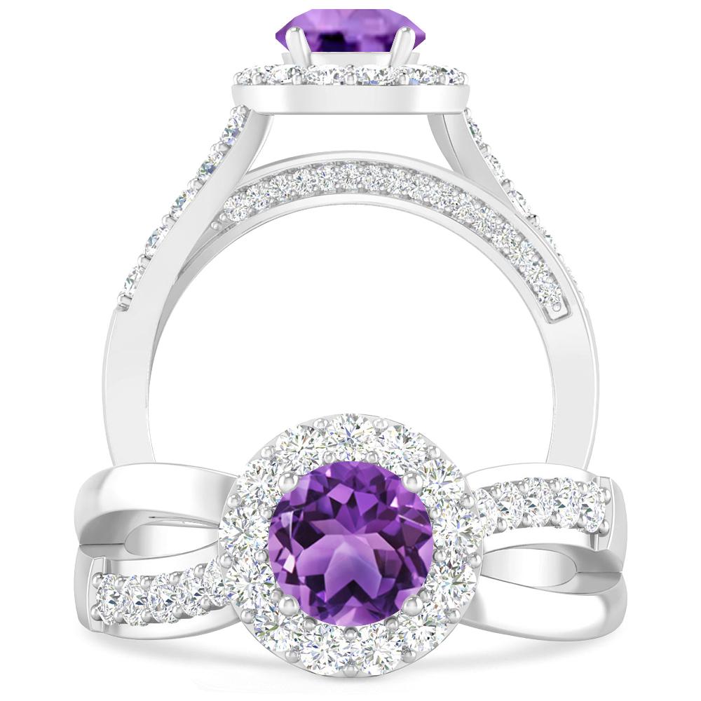 White Gold - Amethyst