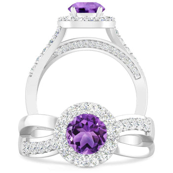 White Gold - Amethyst