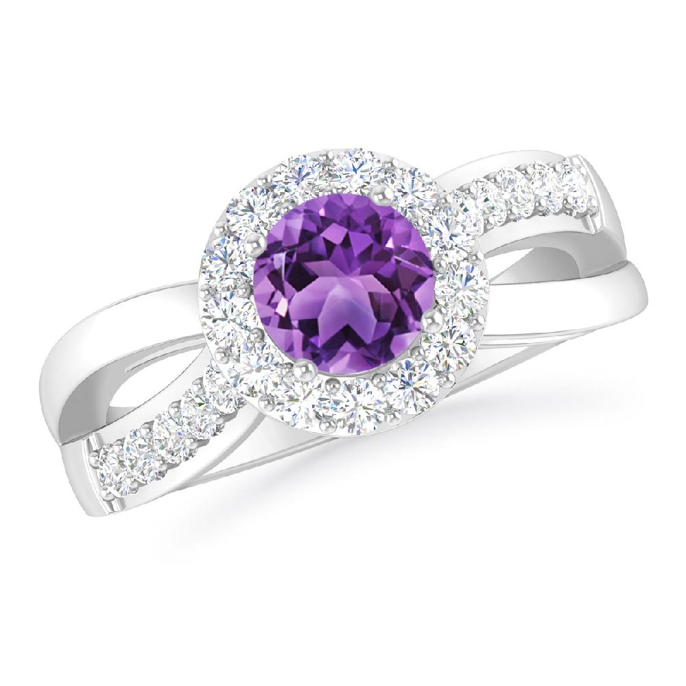 White Gold - Amethyst