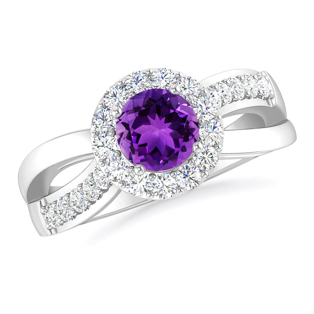 White Gold - Amethyst