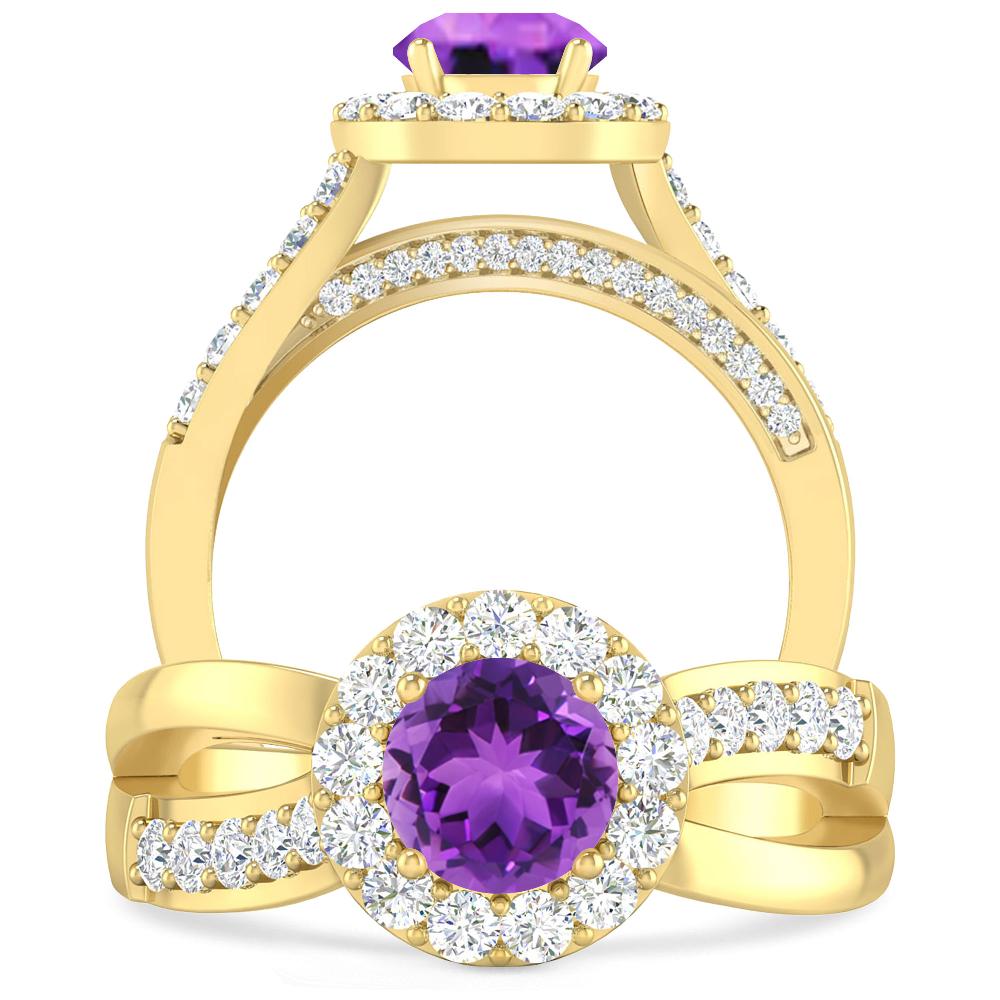 Yellow Gold - Amethyst