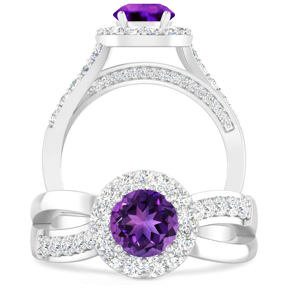 White Gold - Amethyst