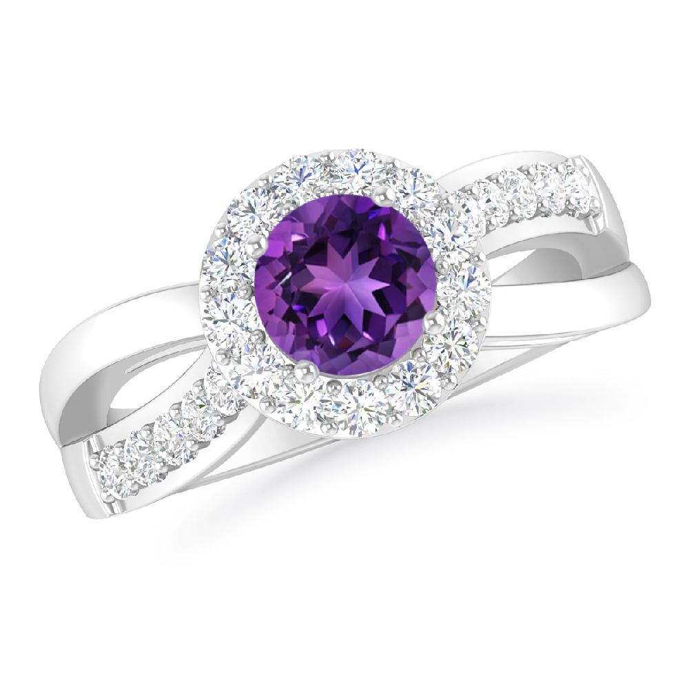 White Gold - Amethyst