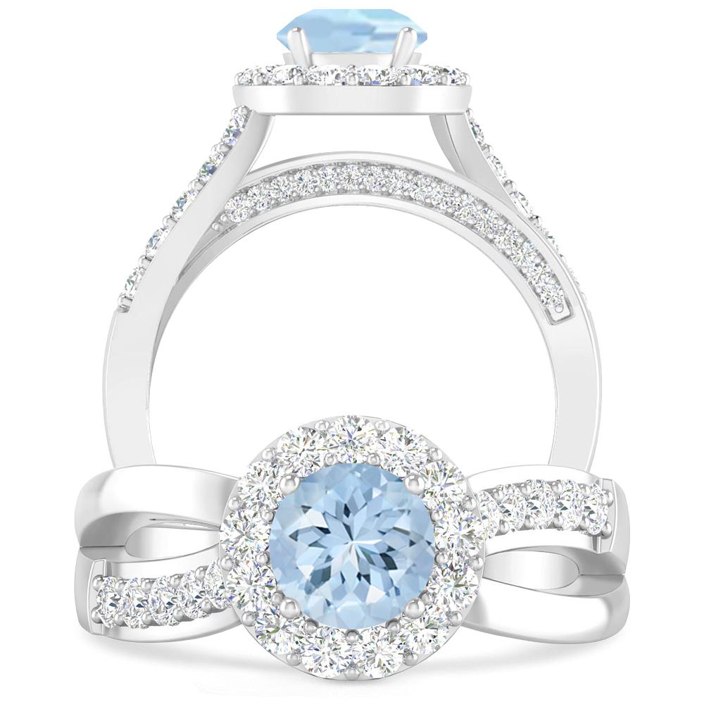 White Gold - Aquamarine