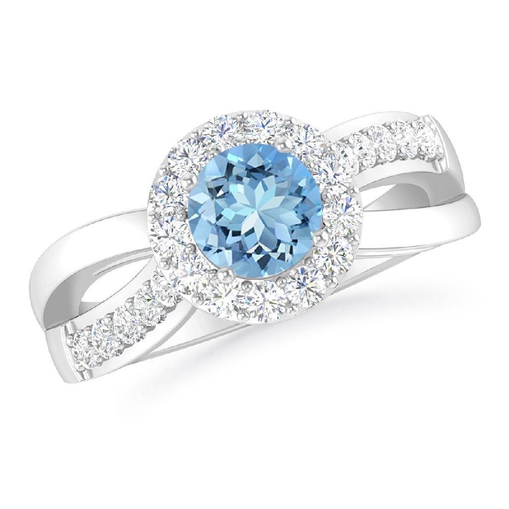 White Gold - Aquamarine