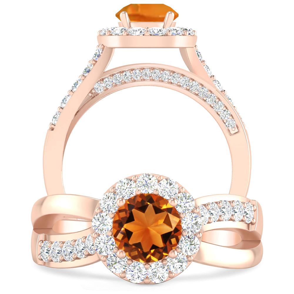 Rose Gold - Citrine