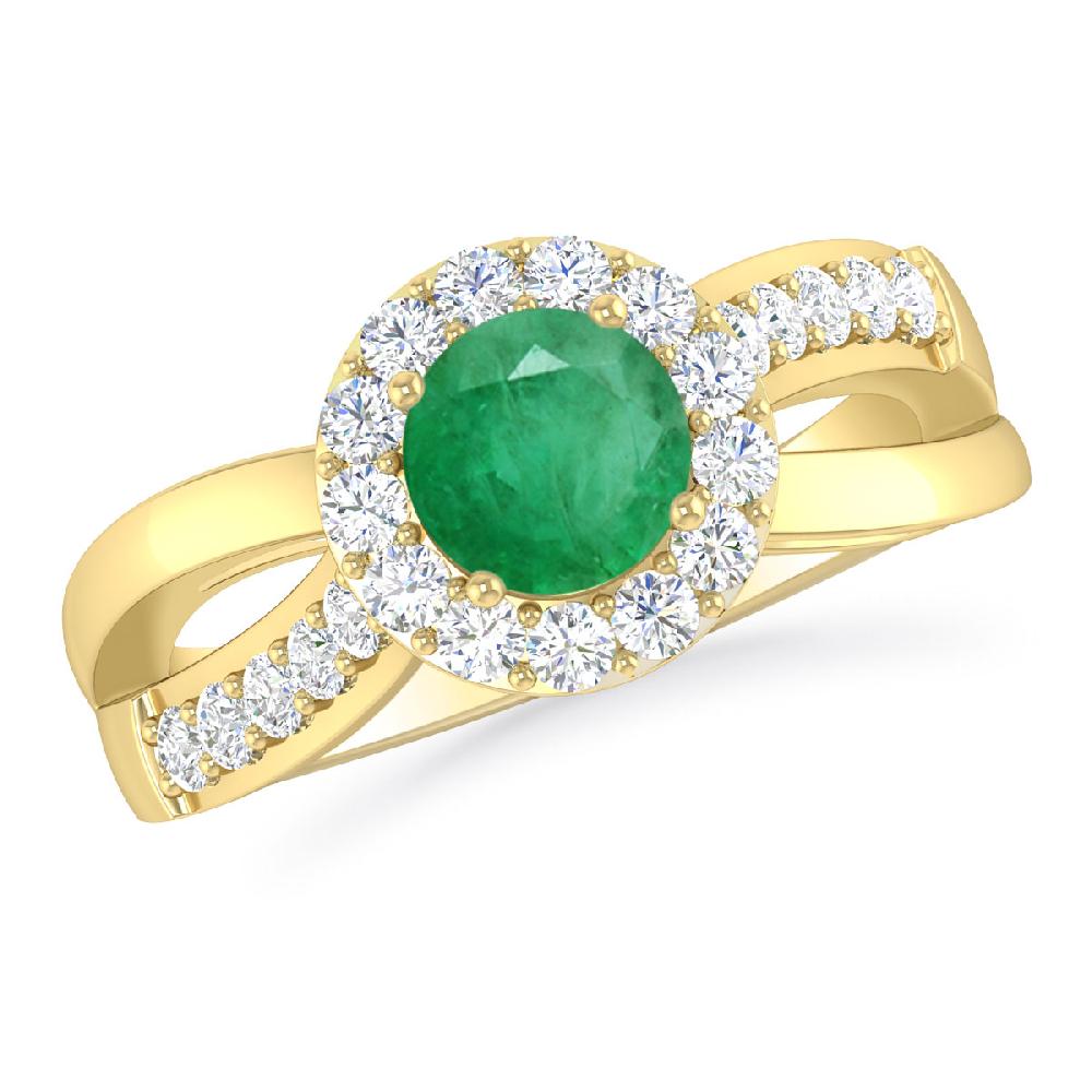 Yellow Gold - Emerald