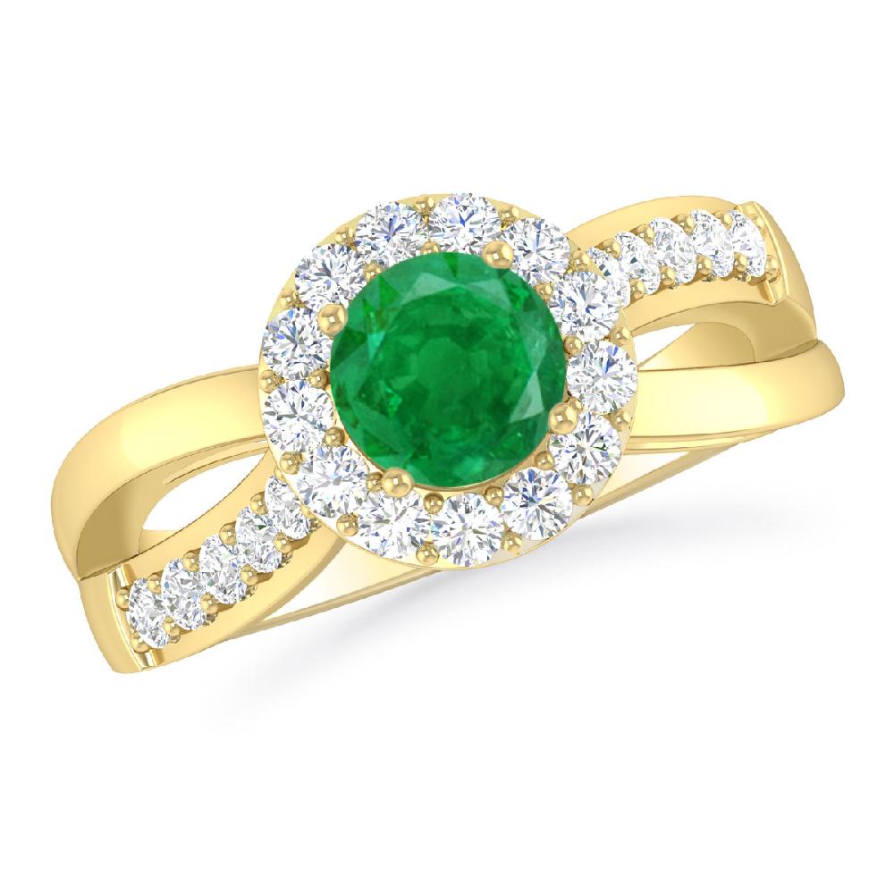 Yellow Gold - Emerald