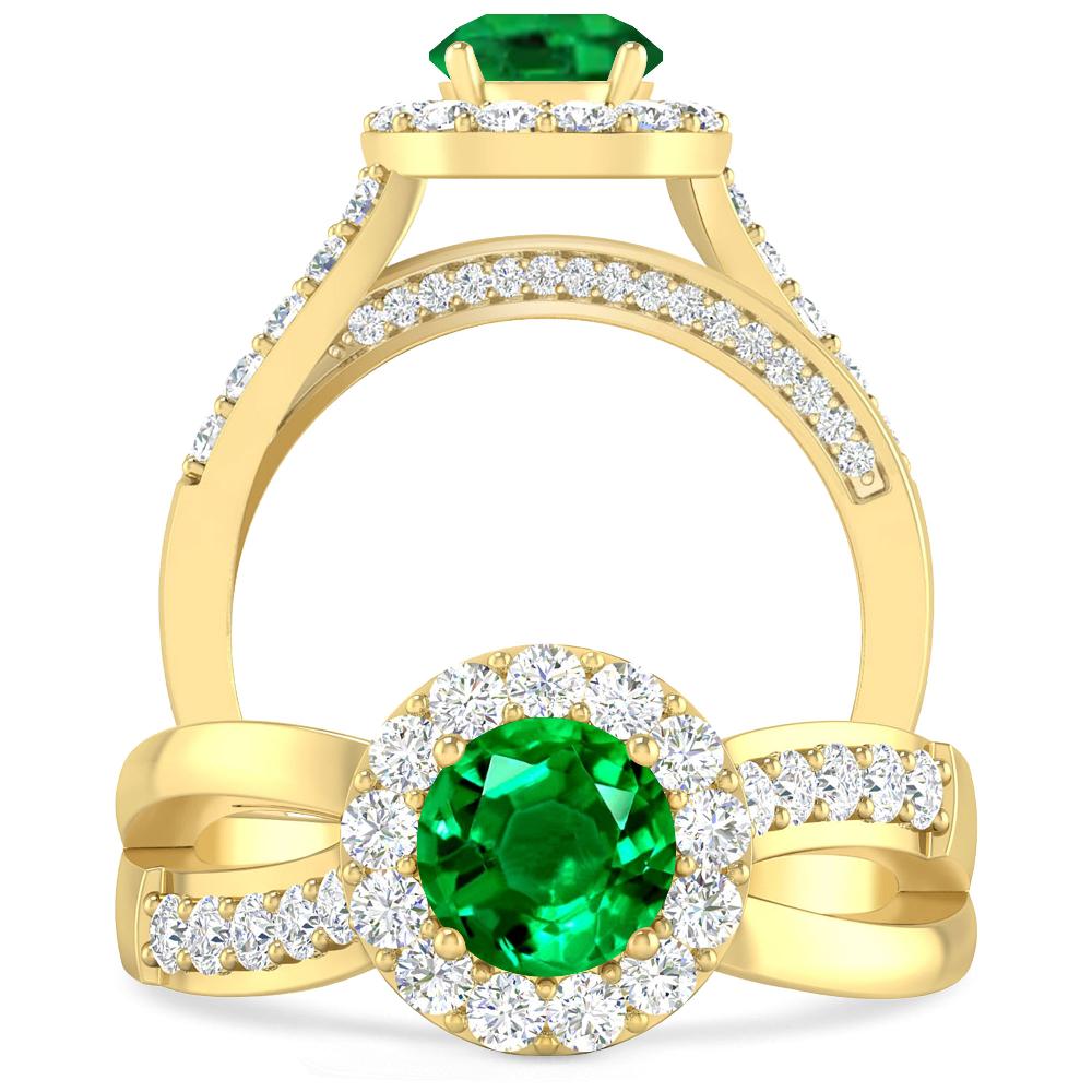 Yellow Gold - Emerald