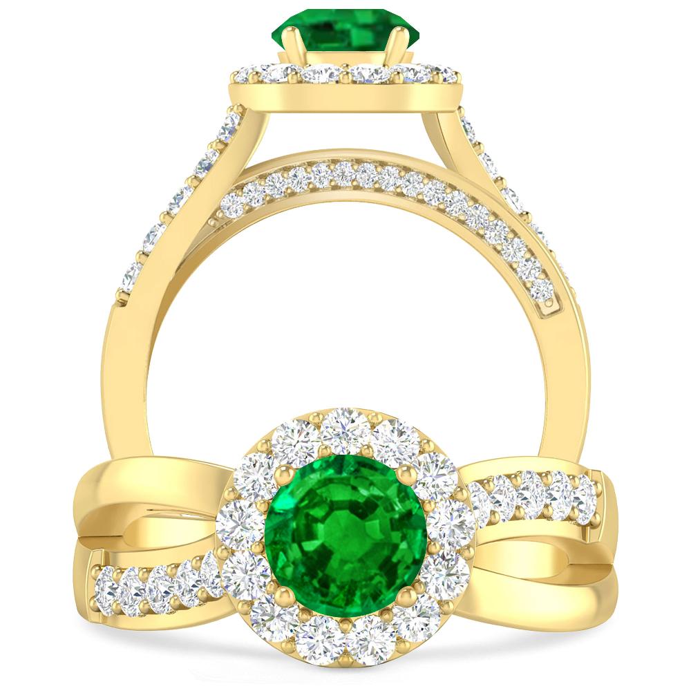 Yellow Gold - Emerald