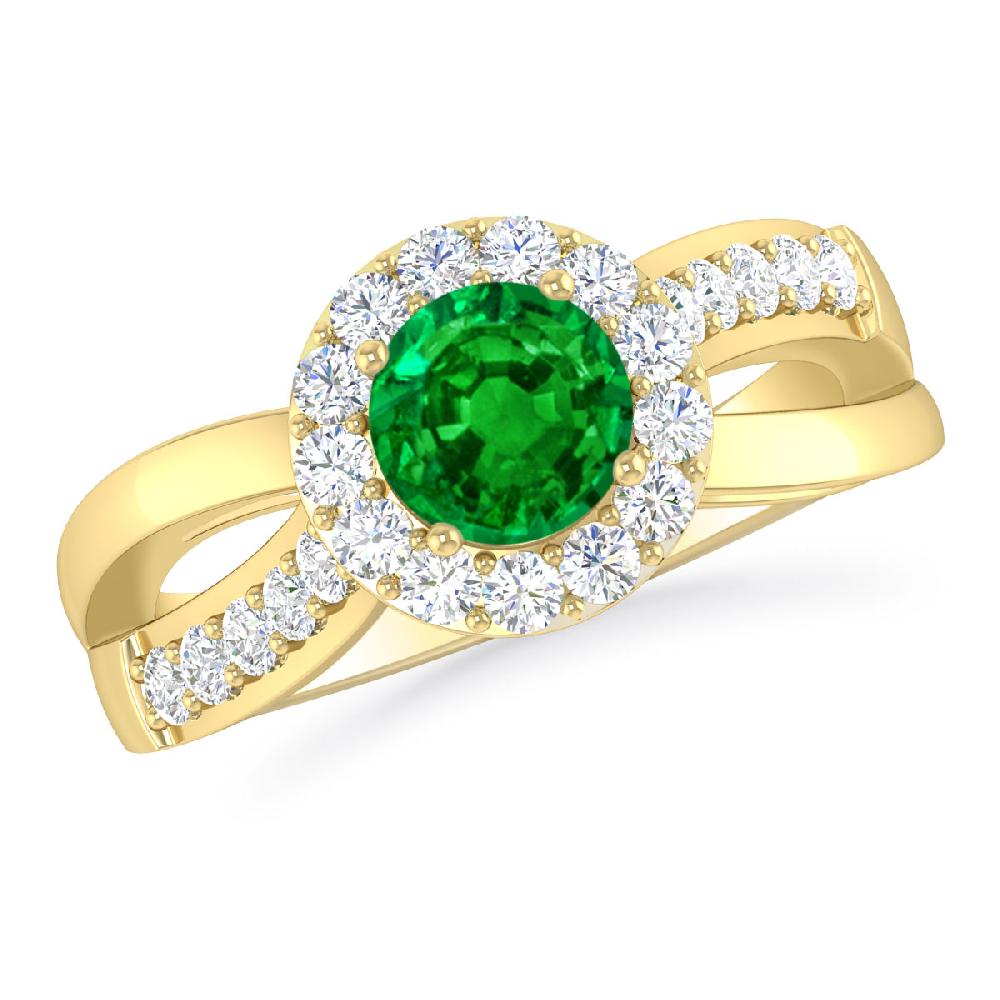 Yellow Gold - Emerald