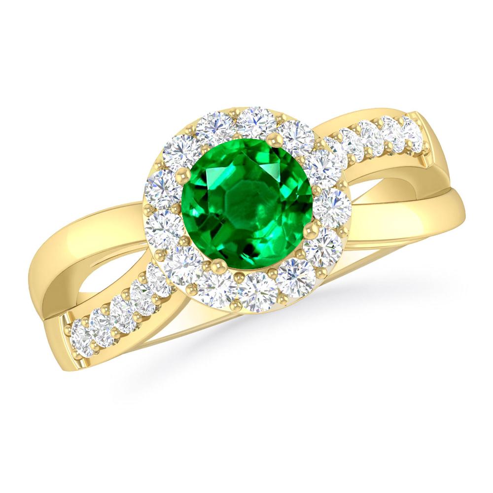 Yellow Gold - Emerald