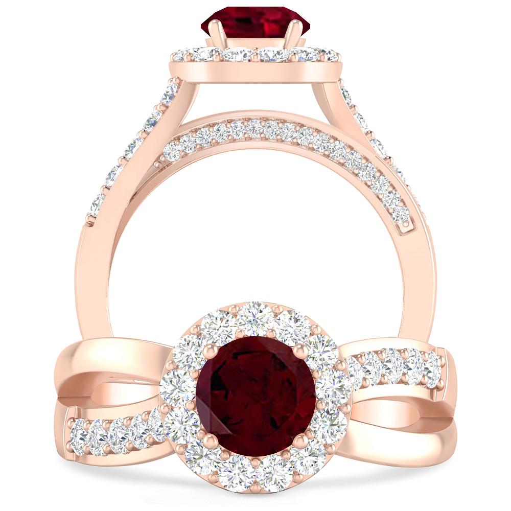 Rose Gold - Garnet