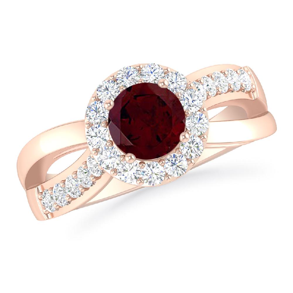 Rose Gold - Garnet