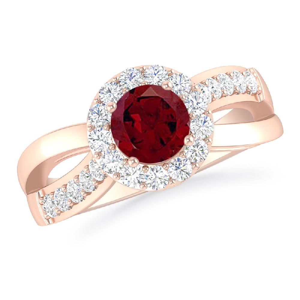 Rose Gold - Garnet