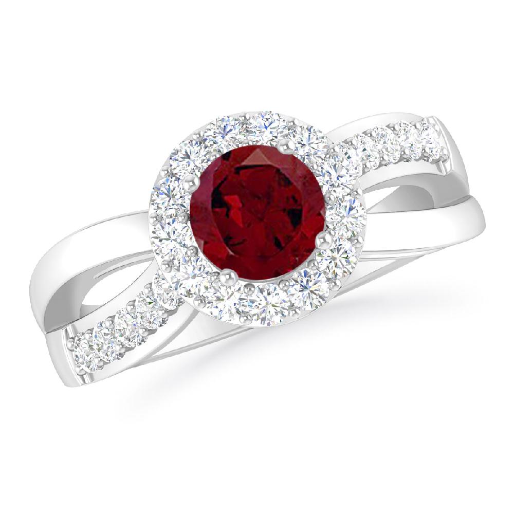 White Gold - Garnet