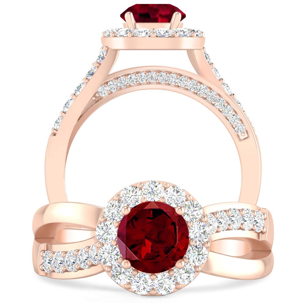 Rose Gold - Garnet