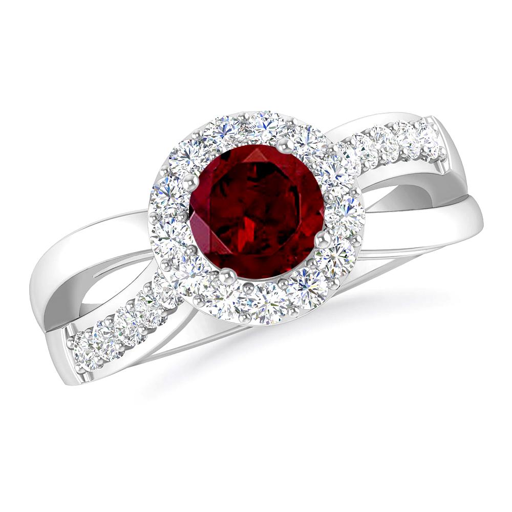 White Gold - Garnet