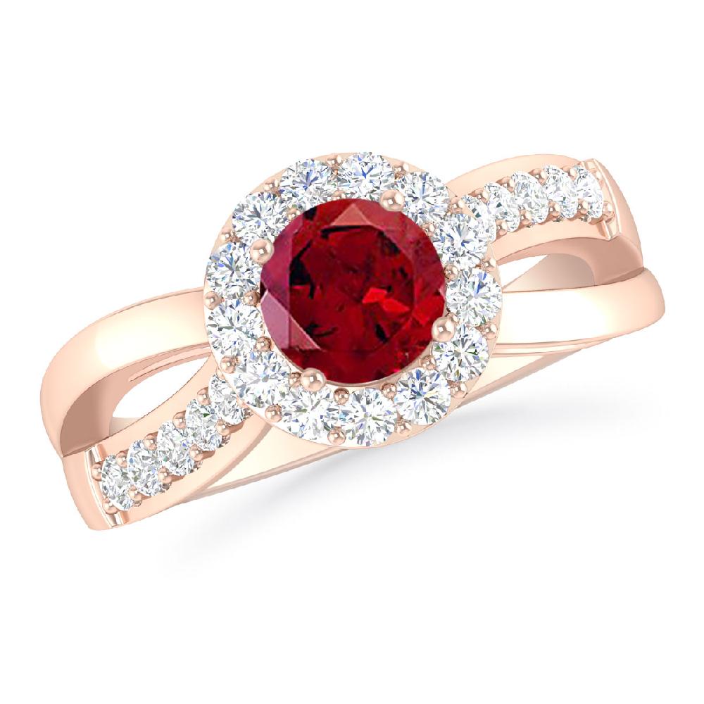 Rose Gold - Garnet