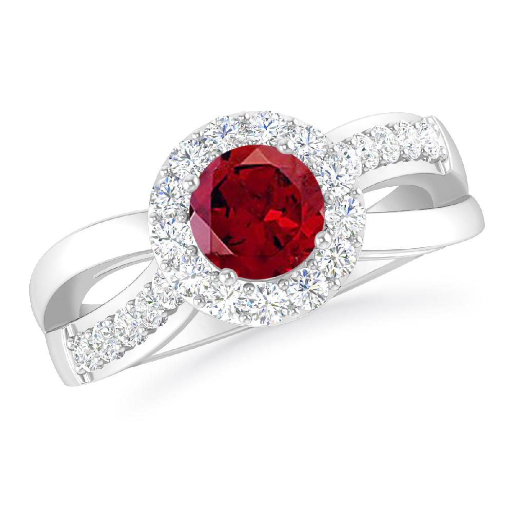 White Gold - Garnet