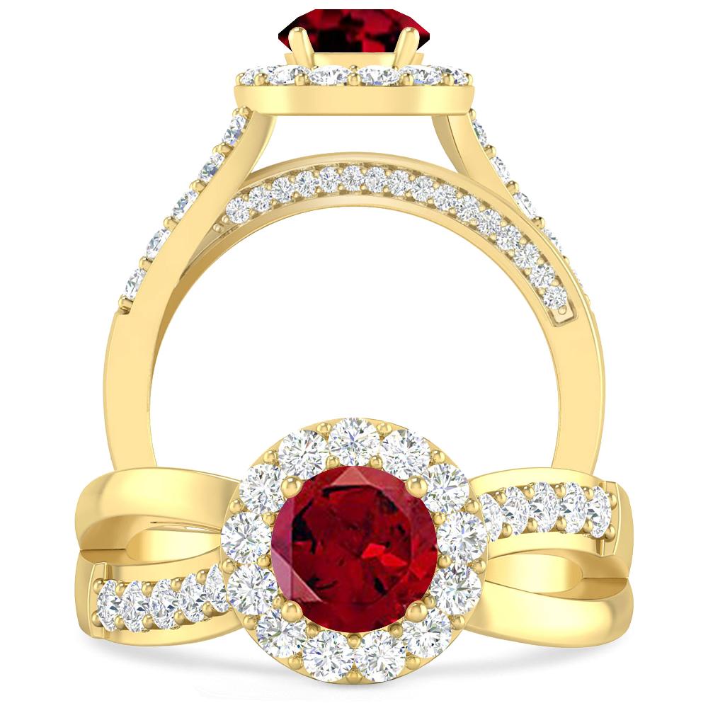 Yellow Gold - Garnet