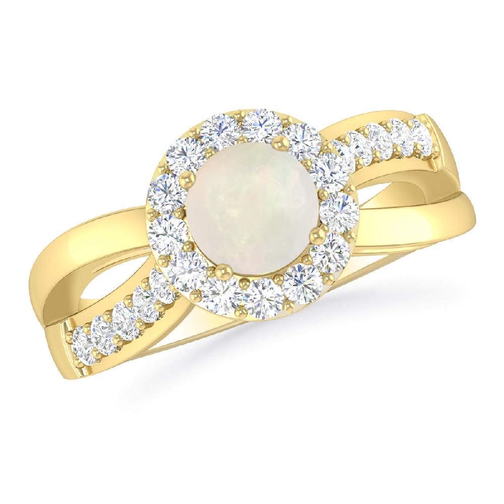 Yellow Gold - Opal