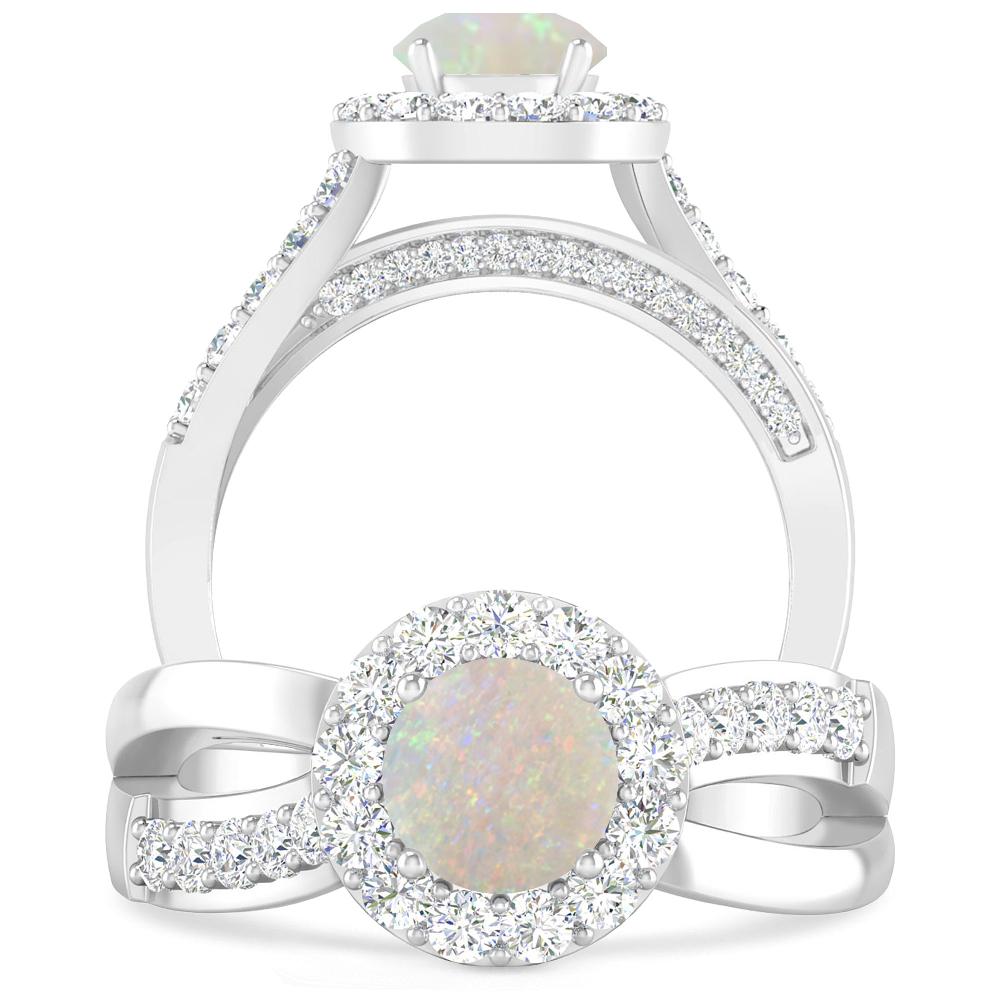 White Gold - Opal