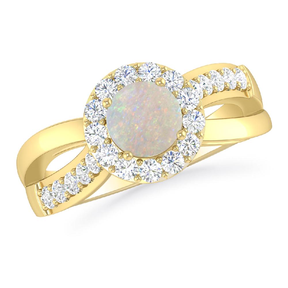 Yellow Gold - Opal