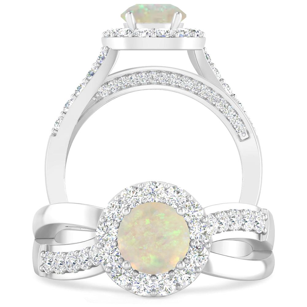 White Gold - Opal