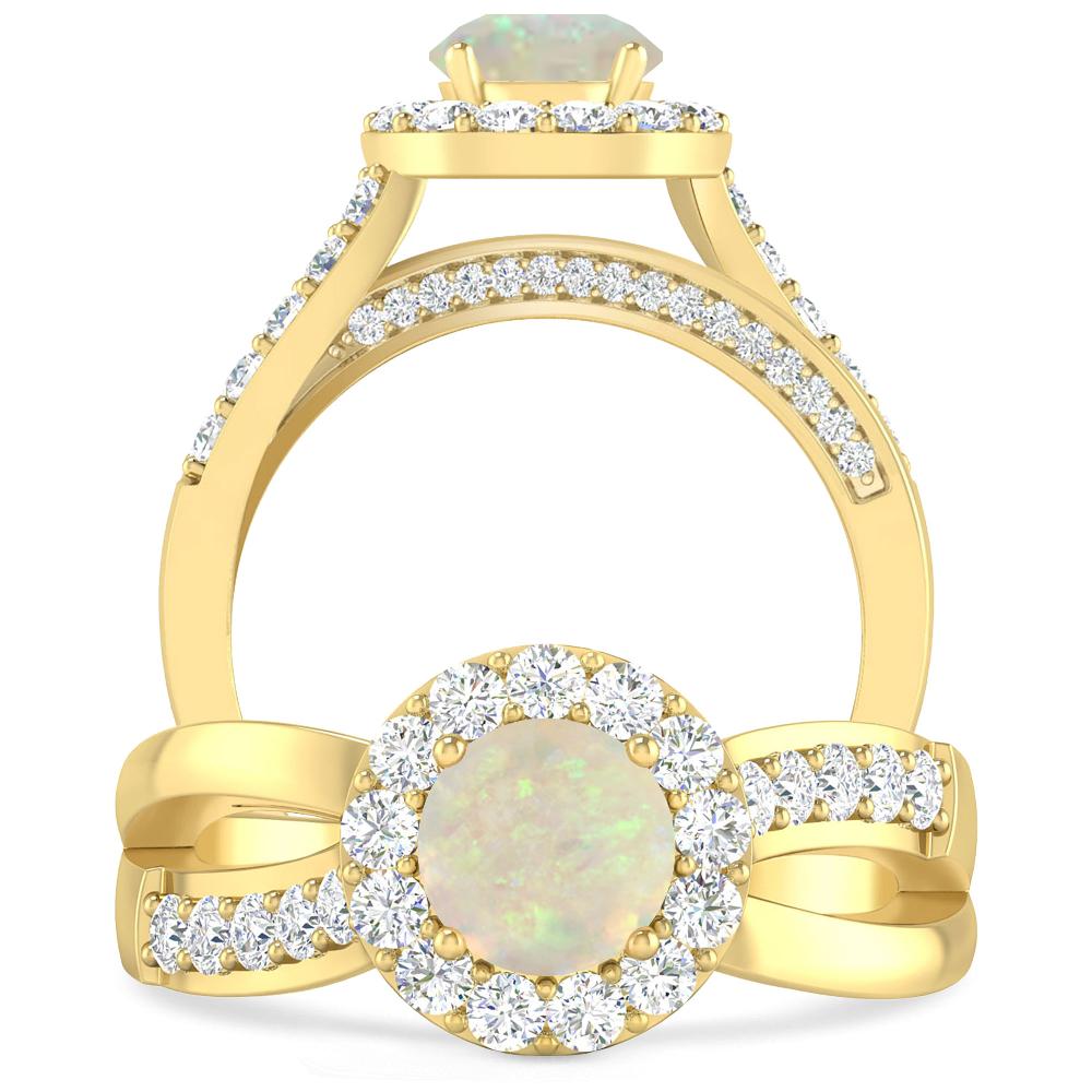 Yellow Gold - Opal