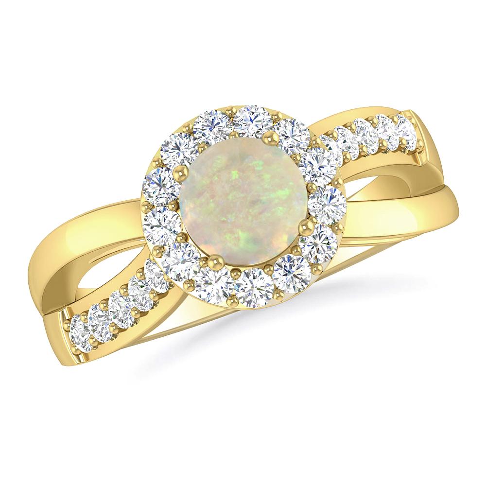 Yellow Gold - Opal