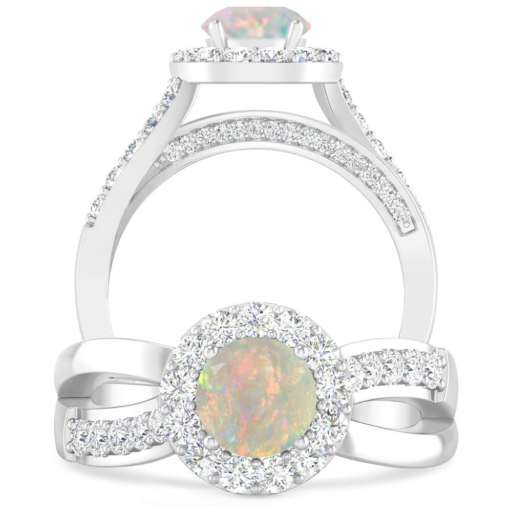 White Gold - Opal