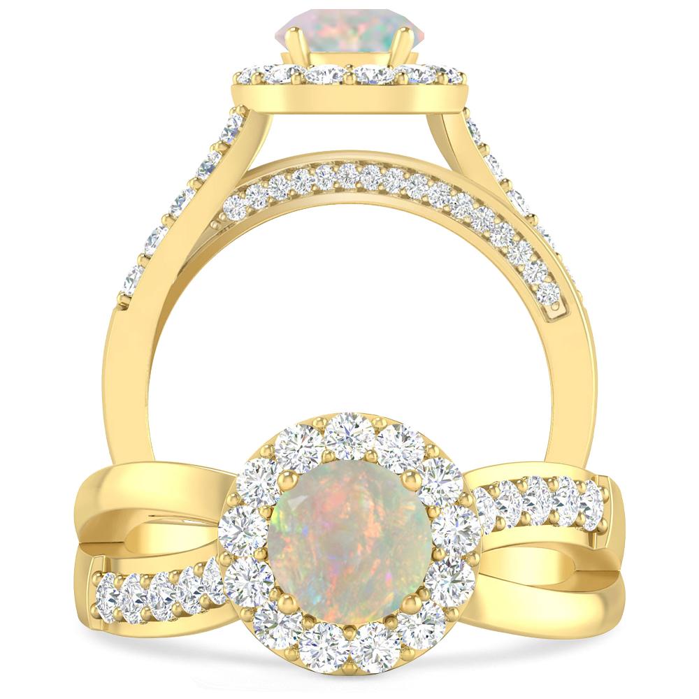 Yellow Gold - Opal