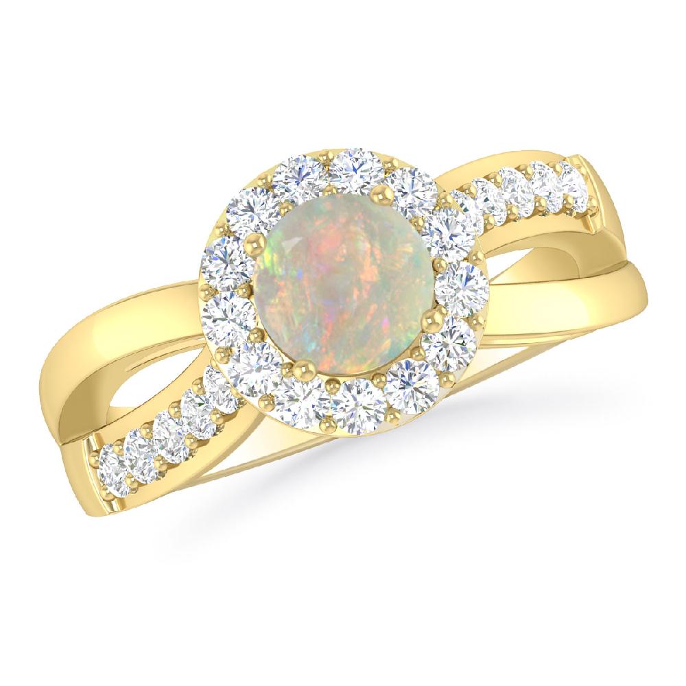 Yellow Gold - Opal